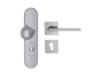 Kombi-Schutz-Garnitur TITANO 882 ES1 72mm Zylinderabdeckung Tür 38-50mm R REMOTE eckig Samtgrau