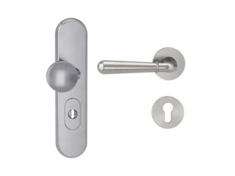 Kombi-Schutz-Garnitur TITANO 882 ES1 EM 72mm Zylinderabdeckung Tür 38-50mm L FABIA Samtgrau