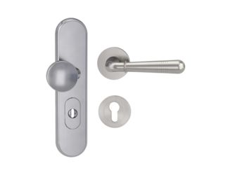 Kombi-Schutz-Garnitur TITANO 882 ES1 EM 72mm Zylinderabdeckung Tür 38-50mm R FABIA Samtgrau