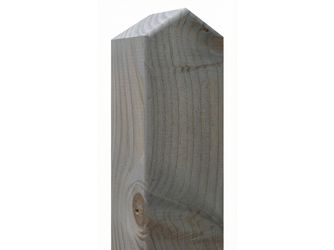 Komfort-Pfosten Spitzkopf Douglasie transparent lasiert -felsgrau-