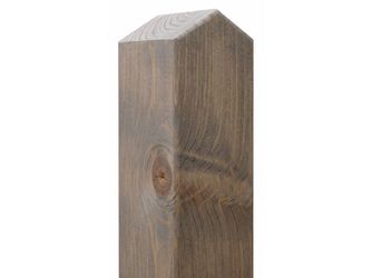 Komfort-Pfosten Spitzkopf Fichte KDG grau