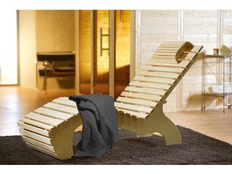 Komfort-Wellnessliege inkl. Saunahandtuch