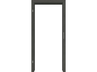 Wohnraumzarge CPL Struktura anthrazit weiß ähnl. RAL 9003 "Mero"