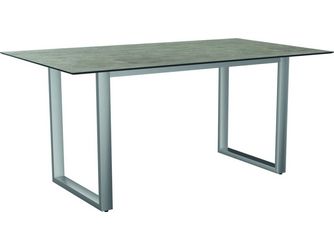 Kufentisch 160x90cm Edelstahl Tischplatte Silverstar 2.0 Slate stone Kufentisch 160x90cm Edelstahl Tischplatte Silverstar 2.0 Slate stone