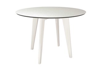 Kufentisch 180x100cm Aluminium greige mit Tischplatte Teak