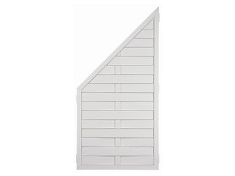 Sichtschutzzaun Kunststoff weiß "LIGHTLINE geflochten"