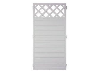 Sichtschutzzaun Kunststoff weiß "LIGHTLINE"