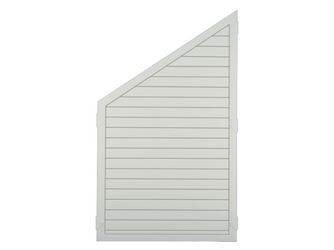 Sichtschutzzaun Kunststoff weiß "LIGHTLINE Nut und Feder"