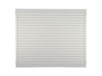 Sichtschutzzaun Kunststoff weiß "LIGHTLINE Nut und Feder"