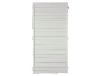 Sichtschutzzaun Kunststoff weiß "LIGHTLINE Nut und Feder"