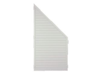 Sichtschutzzaun Kunststoff weiß "LIGHTLINE Nut und Feder"