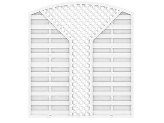 Sichtschutzzaun Kunststoff weiss "LONGLIFE ROMO"