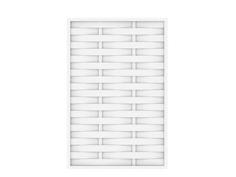 Sichtschutzzaun Kunststoff weiss "LONGLIFE ROMO"