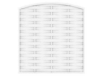 Sichtschutzzaun Kunststoff weiss "LONGLIFE ROMO"