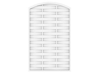 Sichtschutzzaun Kunststoff weiss "LONGLIFE ROMO"