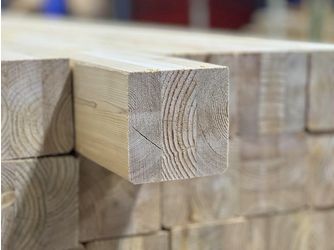 Lärche 90x90mm, Mini BSH-3-schicht,GL24h Melaminverl. gem. DIN EN 301:2013 einzeln foliert, 4,0 m lang