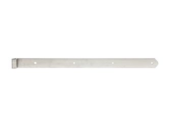 Ladenband, gerade, Abschluss abgerundet, Edelstahl, LxB 600x40mm, Rolle Ø13mm Ladenband, gerade, Abschluss abgerundet, Edelstahl, LxB 600x40mm, Rolle Ø13mm