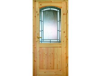 Zimmertür Lack Kiefer 2FB Gotik weiß LA-1G Massivholz