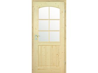 Zimmertür Lack Fichte 2FB Klar LA-6G Klar Massivholz