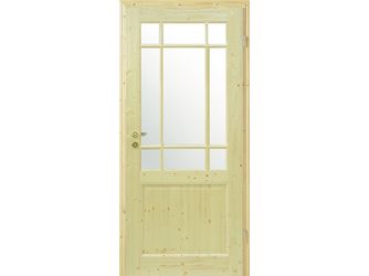 Zimmertür roh Fichte 2F LA-9FG Massivholz