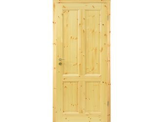 Zimmertür Lack Kiefer 4F Massivholz