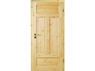Zimmertür roh Kiefer 4F-L Massivholz