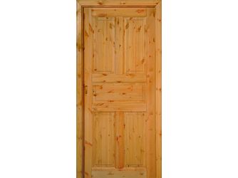 Zimmertür roh Kiefer 5F Massivholz