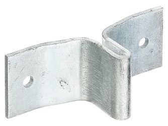 Lasche für Zaunpfosten aus T-Profil, feuerverzinkt, Länge 148mm, Breite 40mm Lasche für Zaunpfosten aus T-Profil, feuerverzinkt, Länge 148mm, Breite 40mm