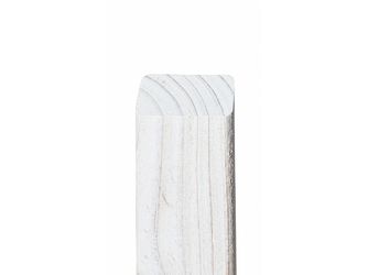 Latte Altmark Kopf abgeschrägt Lasur transparent lasiert -cremeweiß-