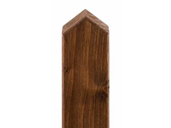 Latte Immenhof Kopf dachförmig gespitzt transparent lasiert -walnuss-