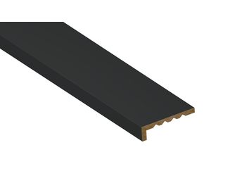 Leiste ADL 120 Uni mattschwarz CC402 2700x120x30mm