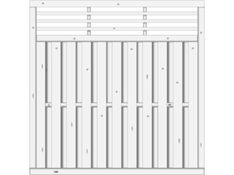 Sichtschutzzaun Fichte Grauweiß "Locarno"