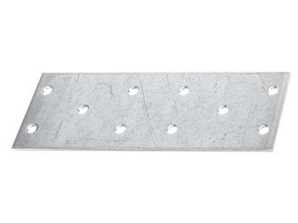 Lochplatte, sendzimirverzinkt, LxB 115x40mm Lochplatte, sendzimirverzinkt, LxB 115x40mm