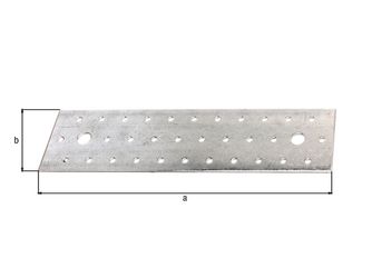 Lochplatte, sendzimirverzinkt, LxB 240x60 mm, verpackt à 25 St. Lochplatte, sendzimirverzinkt, LxB 240x60 mm, verpackt à 25 St.