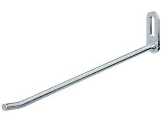 Lochplattenhaken, galv. blau verzinkt, Ø7mm, Tiefe Haken 200mm