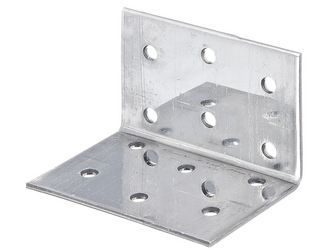 Lochplattenwinkel, Edelstahl, TxHxB 40x40x60mm Lochplattenwinkel, Edelstahl, TxHxB 40x40x60mm