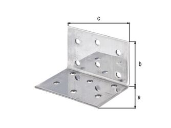 Lochplattenwinkel, Edelstahl, TxHxB 40x40x60mm Lochplattenwinkel, Edelstahl, TxHxB 40x40x60mm