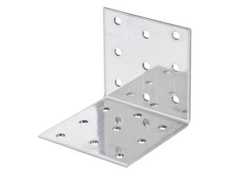 Lochplattenwinkel, Edelstahl, TxHxB 60x60x60mm Lochplattenwinkel, Edelstahl, TxHxB 60x60x60mm
