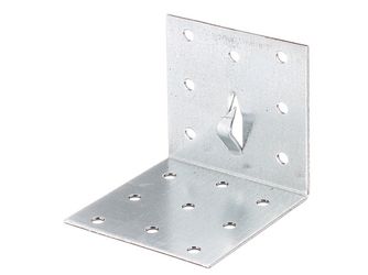 Lochplattenwinkel, Fixierkralle z.Einschlagen, sendzimirverzinkt, TxHxB 60x60x60mm Lochplattenwinkel, Fixierkralle z.Einschlagen, sendzimirverzinkt, TxHxB 60x60x60mm