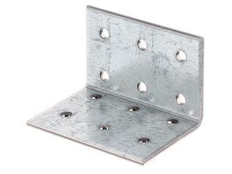 Lochplattenwinkel, sendzimirverzinkt, TxHxB 40x40x60mm Lochplattenwinkel, sendzimirverzinkt, TxHxB 40x40x60mm