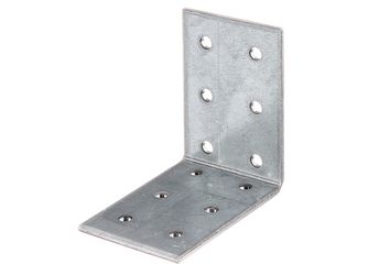 Lochplattenwinkel, sendzimirverzinkt, TxHxB 60x60x40mm Lochplattenwinkel, sendzimirverzinkt, TxHxB 60x60x40mm