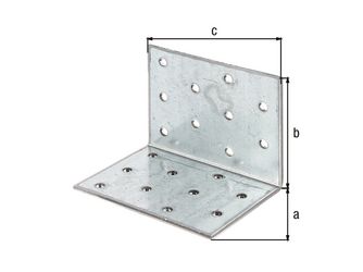Lochplattenwinkel, sendzimirverzinkt, TxHxB 60x60x80mm Lochplattenwinkel, sendzimirverzinkt, TxHxB 60x60x80mm