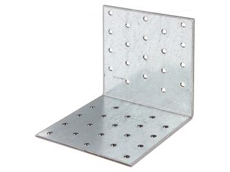 Lochplattenwinkel, sendzimirverzint, TxHxB 100x100x100mm, PRO Lochplattenwinkel, sendzimirverzint, TxHxB 100x100x100mm, PRO
