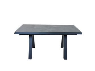 London Tisch 160/200x90cm dark-grey Gestell aus Aluminium , Tischplatte aus Keramik