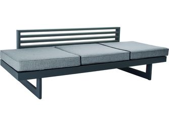 Lounge/Liege New Holly Aluminium anthrazit Textilien karbon/Kissen 100% Polyacryl seidengrau Lounge/Liege New Holly Aluminium anthrazit Textilien karbon/Kissen 100% Polyacryl seidengrau