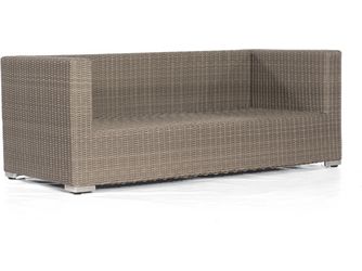 Lounge-Sofa Residence PE-Kunststoffgefl Stone-Grey Aluminiumgestell 2-Sitzer
