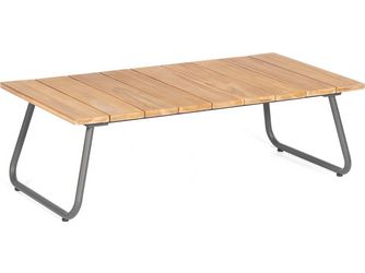 Lounge-Tisch Woodland Teak Alu-anthrazith 140x70 cm