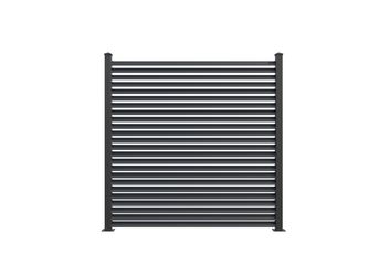 Sichtschutzzaun Aluminium Anthrazit DB 703 "Lumino Ellipse"