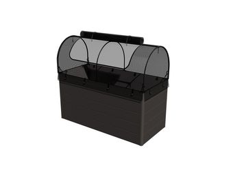 Lumino Stecksystem Hochbeet Anthrazit DB 703 150x70x75cm folienverschweißt