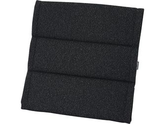 MALU Sitz-/Hockerkissen 46x46cm, Farbe black Polyester 190 g/m², 4 Stück